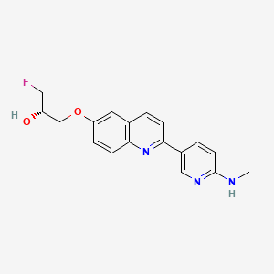 2-(6-Methylaminopyridine-3-yl)-6-((S)-3-fluoro-2-hydroxy-propyloxy)quinoline