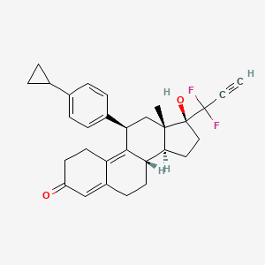 molecular formula C30H32F2O2 B560640 EC330 