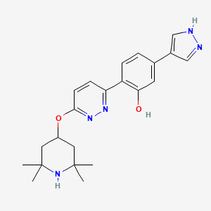 molecular formula C22H27N5O2 B560654 Branaplam CAS No. 1562338-42-4