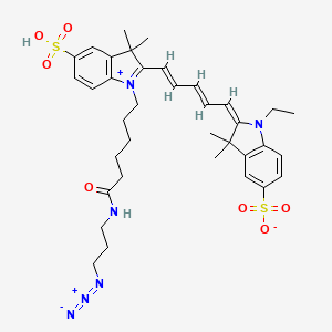 (2E)-2-[(2E,4E)-5-[1-[6-(3-azidopropylamino)-6-oxohexyl]-3,3-dimethyl-5-sulfoindol-1-ium-2-yl]penta-2,4-dienylidene]-1-ethyl-3,3-dimethylindole-5-sulfonate