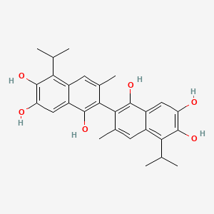 molecular formula C29H34O7 B560662 Apogossypol CAS No. 66389-74-0
