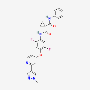 molecular formula C26H21F2N5O3 B560669 c-Kit-IN-1 