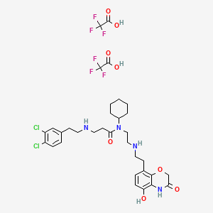 molecular formula C33H40Cl2F6N4O8 B560670 AZ505 ditrifluoroacetate 
