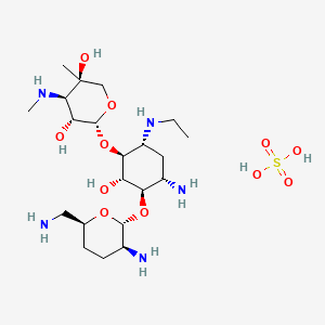 molecular formula C21H45N5O11S B560677 Etimicin sulfate CAS No. 362045-44-1
