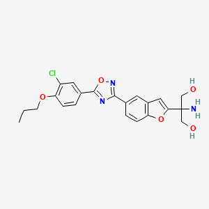 molecular formula C22H22ClN3O5 B560679 AKP-11 