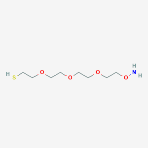 molecular formula C8H19NO4S B560680 Aminooxy-PEG3-thiol HCl salt CAS No. 1200365-63-4