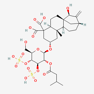 molecular formula C31H44K2O18S2 B560681 Carboxyatractyloside CAS No. 33286-30-5