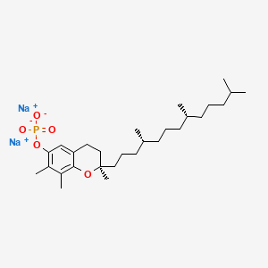 Disodium (2R-(2R*(4R*,8R*)))-3,4-dihydro-2,7,8-trimethyl-2-(4,8,12-trimethyltridecyl)-2H-1-benzopyran-6-yl phosphate