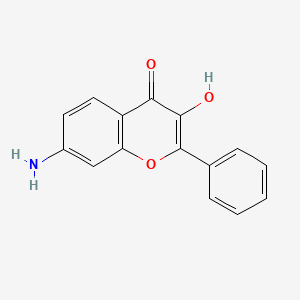4h-1-Benzopyran-4-one,7-amino-3-hydroxy-2-phenyl-