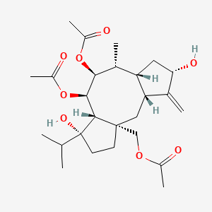 molecular formula C26H40O8 B560699 Fusicoplagin B CAS No. 101390-91-4
