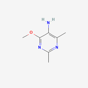 molecular formula C7H11N3O B560700 4-Methoxy-2,6-dimethylpyrimidin-5-amine CAS No. 100859-75-4