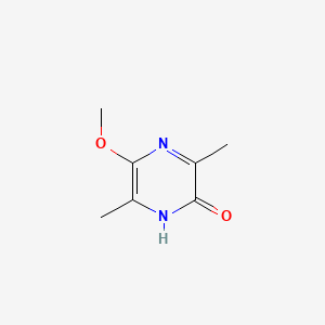 molecular formula C7H10N2O2 B560706 5-Methoxy-3,6-dimethyl-2-pyrazinol CAS No. 100868-54-0
