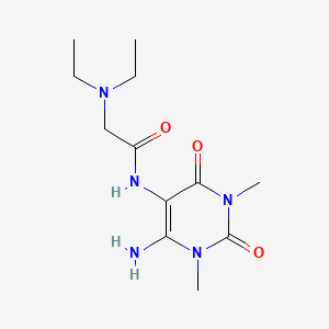 N-(6-Amino-1,3-dimethyl-2,4-dioxo-1,2,3,4-tetrahydropyrimidin-5-yl)-N~2~,N~2~-diethylglycinamide
