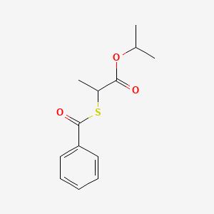 molecular formula C13H16O3S B560715 2-(Benzoylthio)propionic acid isopropyl ester CAS No. 19788-52-4