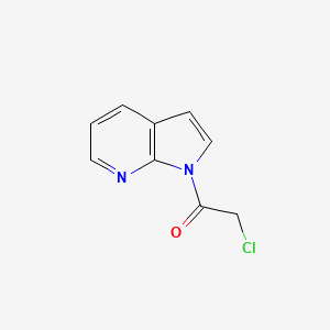 molecular formula C9H7ClN2O B560719 2-chloro-1-(1H-pyrrolo[2,3-b]pyridin-1-yl)ethanone CAS No. 102014-84-6