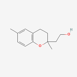 molecular formula C13H18O2 B560720 2,6-Dimethyl-3,4-dihydro-2H-1-benzopyran-2-ethanol CAS No. 101529-25-3