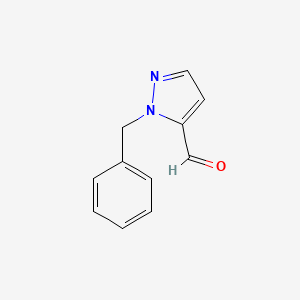 molecular formula C11H10N2O B560727 1-苄基-1H-吡唑-5-甲醛 CAS No. 102808-00-4