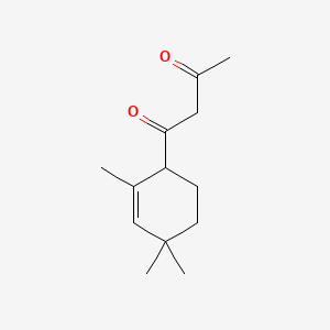 molecular formula C13H20O2 B560736 1-(2,4,4-Trimethylcyclohex-2-en-1-yl)butane-1,3-dione CAS No. 101529-26-4