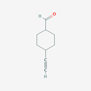 molecular formula C9H12O B056074 4-Ethynylcyclohexanecarbaldehyde CAS No. 120077-74-9