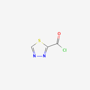 molecular formula C3HClN2OS B560741 1,3,4-Thiadiazole-2-carbonyl chloride CAS No. 104473-08-7