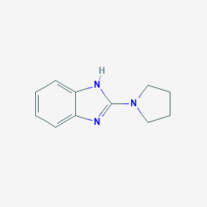 molecular formula C11H13N3 B056075 2-(1-pyrrolidinyl)-1H-benzimidazole CAS No. 120161-06-0
