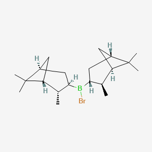 molecular formula C20H34BBr B560757 Bromobis[(1R,2S,3R,5R)-2,6,6-trimethylbicyclo[3.1.1]heptan-3-yl]borane CAS No. 104114-70-7
