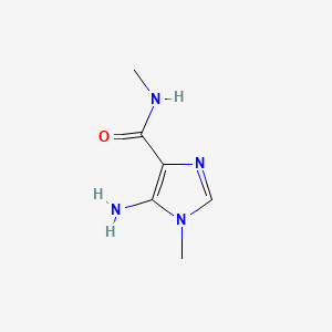 molecular formula C6H10N4O B560766 5-Amino-N,1-dimethyl-1H-imidazole-4-carboxamide CAS No. 101080-49-3