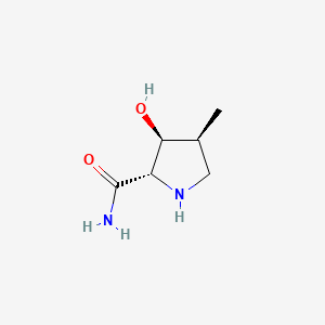 (2S,3S,4S)-3-Hydroxy-4-methylpyrrolidine-2-carboxamide