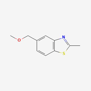 molecular formula C10H11NOS B560784 5-(Methoxymethyl)-2-methyl-1,3-benzothiazole CAS No. 103205-18-1