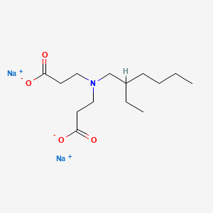 molecular formula C14H25NNa2O4 B560792 Sodium N-(2-carboxyethyl)-N-(2-ethylhexyl)-beta-alaninate CAS No. 94441-92-6
