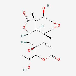 molecular formula C18H20O8 B560796 Inumakilactone A CAS No. 19885-83-7
