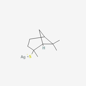molecular formula C10H17AgS B560797 Silver(1+) 2,6,6-trimethylbicyclo(3.1.1)heptane-2-thiolate CAS No. 100335-19-1