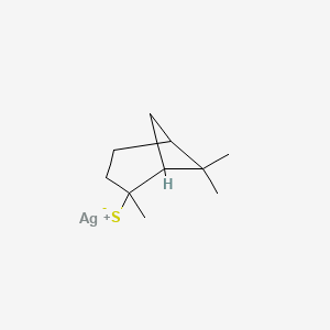 molecular formula C10H17AgS B560797 Silver(1+) 2,6,6-trimethylbicyclo[3.1.1]heptane-2-thiolate CAS No. 100335-19-1