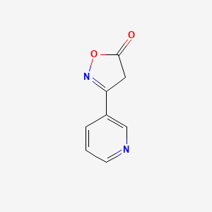 molecular formula C8H6N2O2 B560804 3-吡啶-3-基-4H-1,2-恶唑-5-酮 CAS No. 101084-94-0