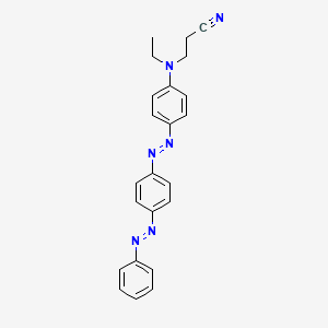 molecular formula C23H22N6 B560810 3-[Ethyl[4-[[4-(phenylazo)phenyl]azo]phenyl]amino]propionitrile CAS No. 101509-81-3