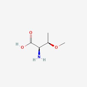 molecular formula C5H11NO3 B560811 (2R,3R)-2-amino-3-methoxybutanoic acid CAS No. 104195-79-1