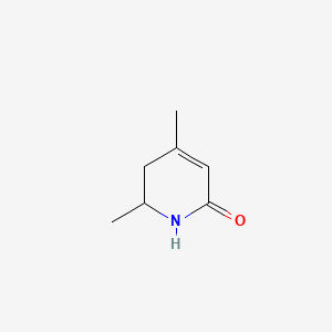 molecular formula C7H11NO B560816 4,6-Dimethyl-5,6-dihydropyridin-2(1H)-one CAS No. 104882-72-6