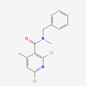 molecular formula C15H14Cl2N2O B5608248 N-benzyl-2,6-dichloro-N,4-dimethylpyridine-3-carboxamide 