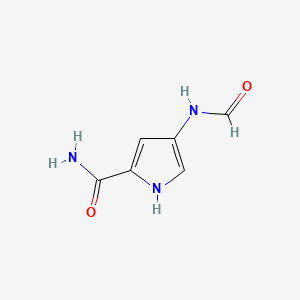 molecular formula C6H7N3O2 B560826 4-formamido-1H-pyrrole-2-carboxamide CAS No. 106339-34-8