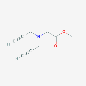 molecular formula C9H11NO2 B056083 Methyl 2-[bis(prop-2-ynyl)amino]acetate CAS No. 123846-86-6