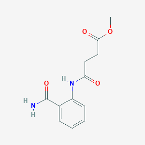 molecular formula C12H14N2O4 B5608357 METHYL 3-[(2-CARBAMOYLPHENYL)CARBAMOYL]PROPANOATE CAS No. 105234-41-1
