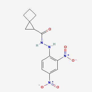 molecular formula C13H14N4O5 B5608364 N'-(2,4-dinitrophenyl)spiro[2.3]hexane-2-carbohydrazide 