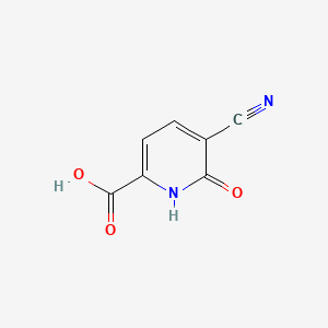 molecular formula C7H4N2O3 B560843 5-Cyano-6-oxo-1,6-dihydropyridine-2-carboxylic acid CAS No. 19841-76-0