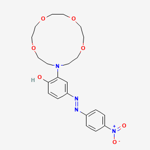 4-[(4-Nitrophenyl)azo]-2-(1,4,7,10-tetraoxa-13-azacyclopentadecan-13-yl)phenol