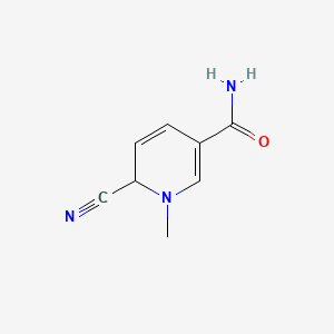 6-Cyano-1-methyl-1,6-dihydro-3-pyridinecarboxamide