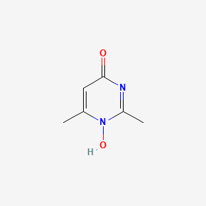 molecular formula C6H8N2O2 B560862 1-Hydroxy-2,6-dimethylpyrimidin-4-one CAS No. 100114-61-2