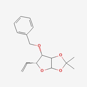 molecular formula C16H22O5 B560866 1,2-o-Isopropylidene-3-benzyloxy-5,6-dideoxy-glucofuranose CAS No. 19877-13-5