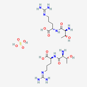 molecular formula C20H44N10O12S B560869 Thr-arg hemisulfate salt CAS No. 108320-96-3