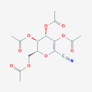 [(2R,3S,4S)-3,4,5-triacetyloxy-6-cyano-3,4-dihydro-2H-pyran-2-yl]methyl acetate