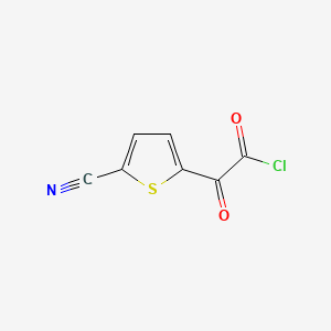 molecular formula C7H2ClNO2S B560870 (5-Cyanothiophen-2-yl)(oxo)acetyl chloride CAS No. 107748-17-4